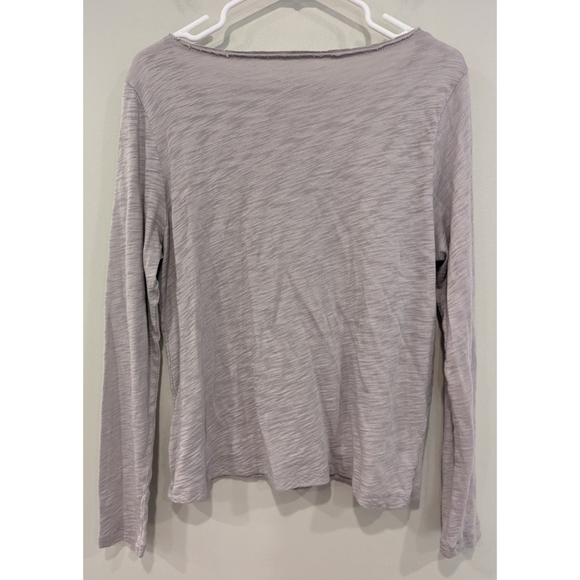 Erin Gray 100% Pima Cotton V-Neck Long Sleeve Top Size Medium - Picture 4 of 6